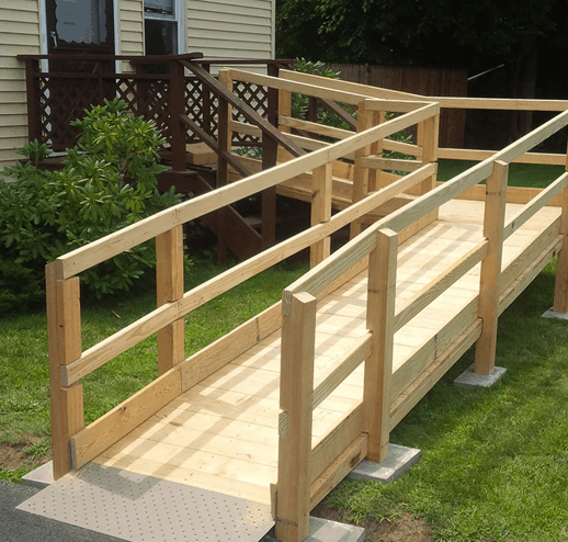 Wood Wheelchair Ramp - Home Safe Home | Baltimore, MD